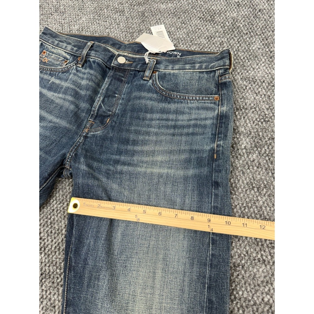 Outerknown SEA Selvedge Jeans Men's 33x34 Dark Blue Denim Organic Cotton - Picture 15 of 16